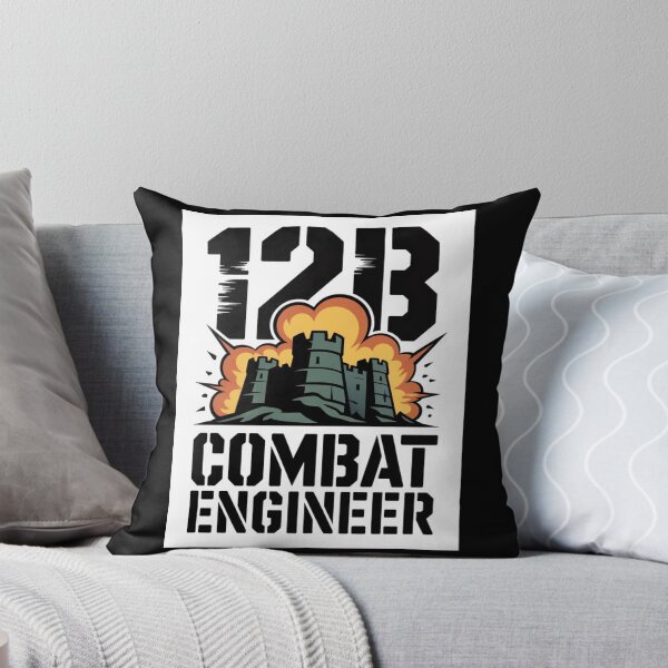 Item preview, 12B Combat Engineer — Exploding Castle Emblem U.S. Army Military Engineering Graphic designed and sold by GFamilyC.