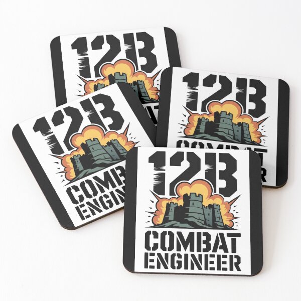Item preview, 12B Combat Engineer — Exploding Castle Emblem U.S. Army Military Engineering Graphic designed and sold by GFamilyC.