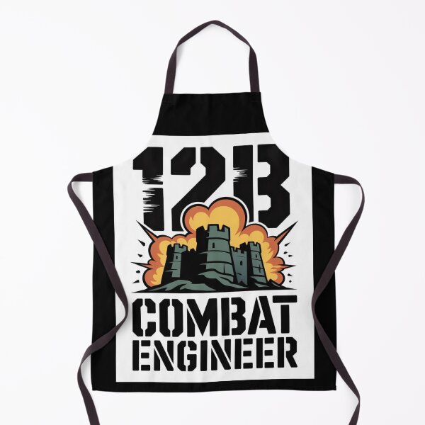 Item preview, 12B Combat Engineer — Exploding Castle Emblem U.S. Army Military Engineering Graphic designed and sold by GFamilyC.