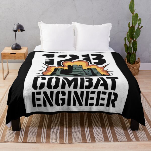 Item preview, 12B Combat Engineer — Exploding Castle Emblem U.S. Army Military Engineering Graphic designed and sold by GFamilyC.