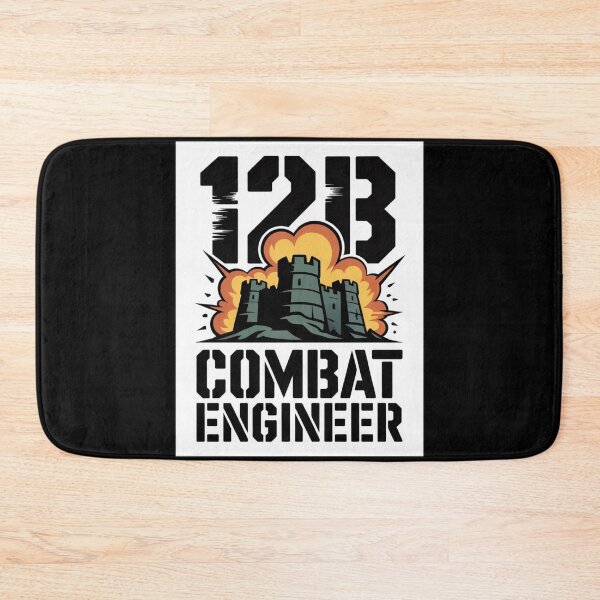 Item preview, 12B Combat Engineer — Exploding Castle Emblem U.S. Army Military Engineering Graphic designed and sold by GFamilyC.