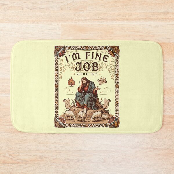 Item preview, I'm Fine Job 2000 BC Biblical Meme Humor designed and sold by Redgiant87x.
