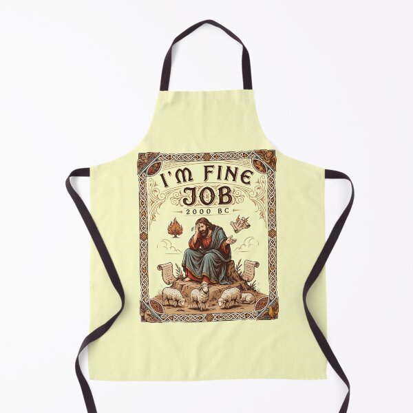Item preview, I'm Fine Job 2000 BC Biblical Meme Humor designed and sold by Redgiant87x.