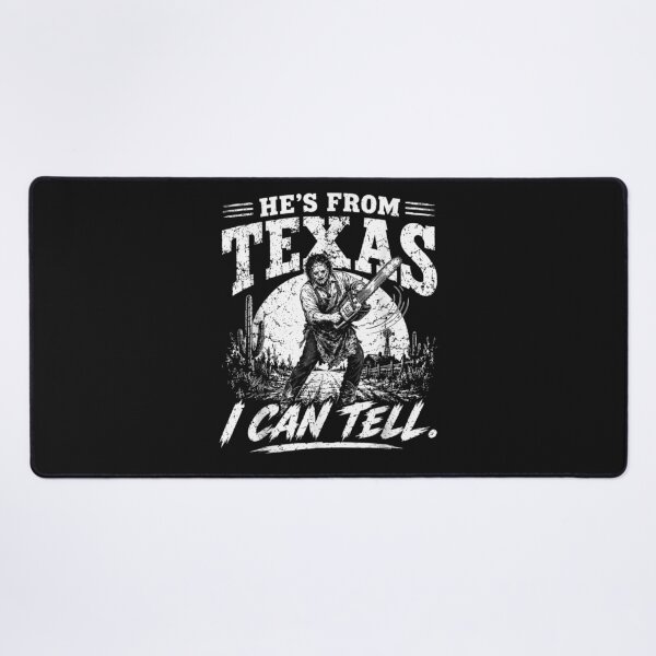 Item preview, Hes from Texas I Can Tell Chainsaw Horror Halloween designed and sold by Juansustait.