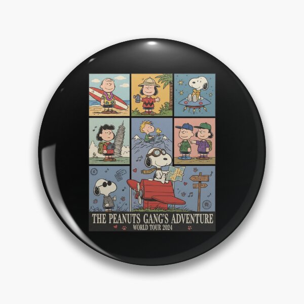 Item preview, The Peanuts Gang's Adventure World Tour 2024 Travel Comic Panels designed and sold by Dravienart.
