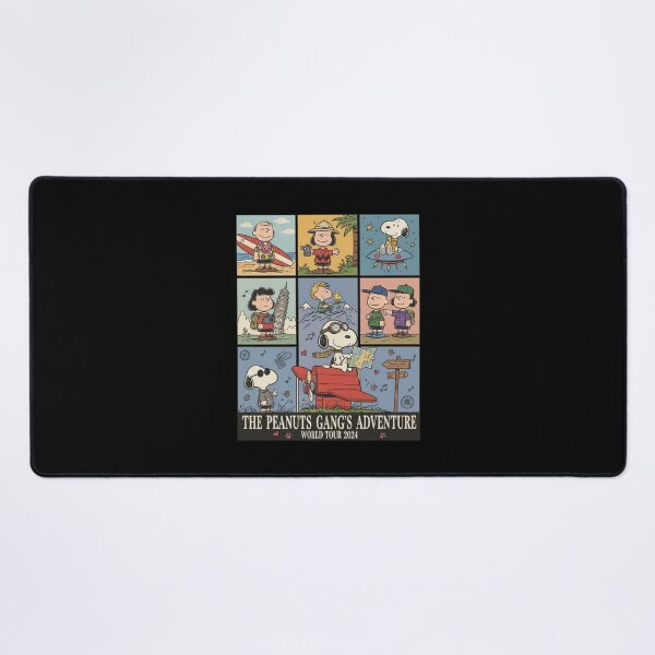 Item preview, The Peanuts Gang's Adventure World Tour 2024 Travel Comic Panels designed and sold by Dravienart.