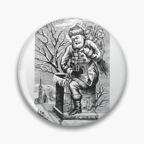 Item preview, Vintage Santa Claus Engraving designed and sold by Antique Science Press.