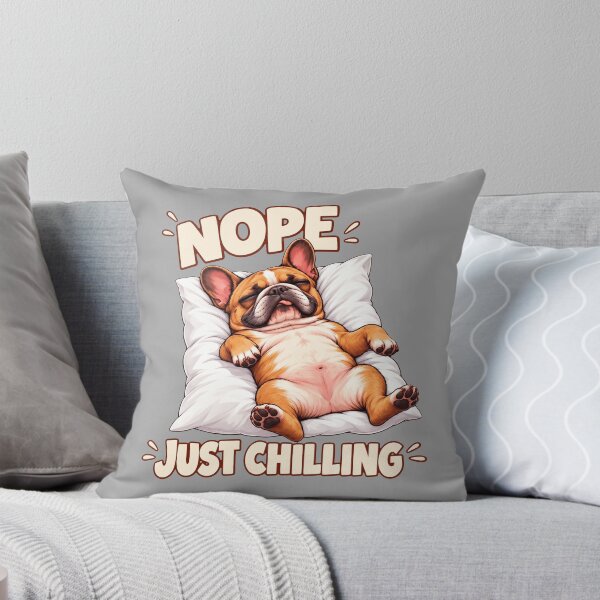 Item preview, Nope Just Chilling Cute Lazy French Bulldog Sleeping designed and sold by Vermanartist.