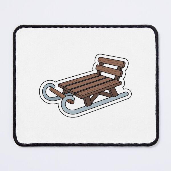 Item preview, Wooden Sled - Winter Snow Sleigh Sticker designed and sold by SimpleP.