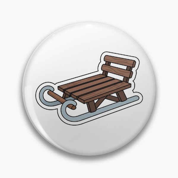 Item preview, Wooden Sled - Winter Snow Sleigh Sticker designed and sold by SimpleP.
