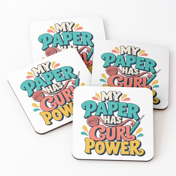 Item preview, My Paper Has Curl Power Quilling Pun designed and sold by UrbanCanvvas.
