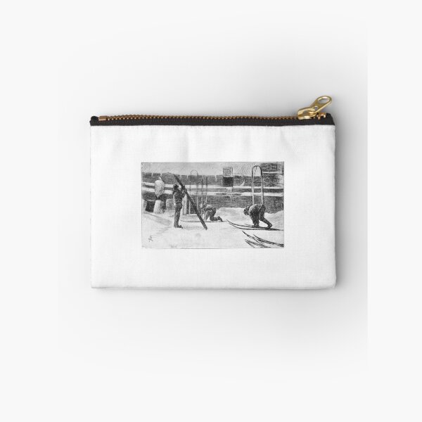 Item preview, Vintage Winter Laborers Snow Sketch Art designed and sold by Antique Science Press.