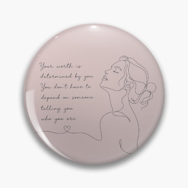 Item preview, Your Worth Is Determined by You – Self-Worth & Empowerment Quote designed and sold by ManggaeJM.