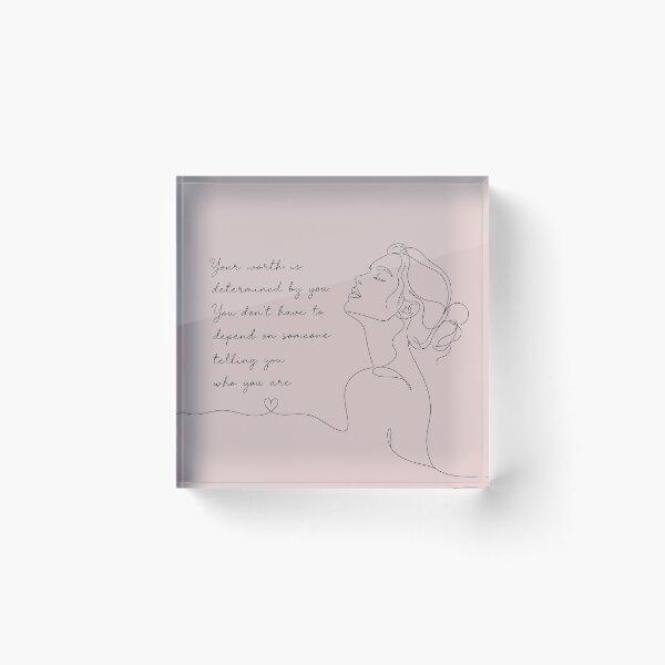 Item preview, Your Worth Is Determined by You – Self-Worth & Empowerment Quote designed and sold by ManggaeJM.