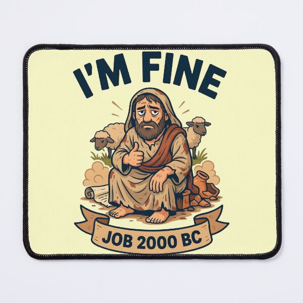 Item preview, I'm Fine Job 2000 BC Christian Bible Humor designed and sold by Redgiant87x.