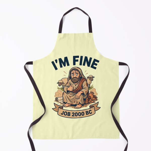 Item preview, I'm Fine Job 2000 BC Christian Bible Humor designed and sold by Redgiant87x.