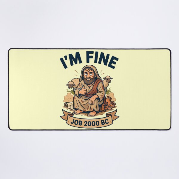 Item preview, I'm Fine Job 2000 BC Christian Bible Humor designed and sold by Redgiant87x.