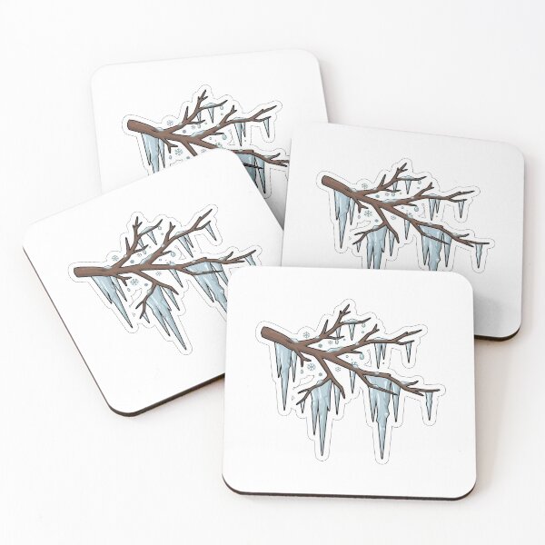 Item preview, Icicle Branch - Frozen Nature Winter Sticker designed and sold by SimpleP.