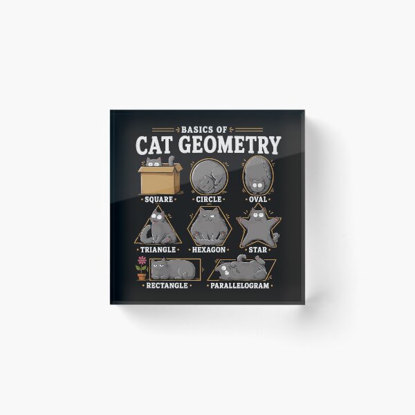 Item preview, Funny Basic Of Cat Geometry Math Cat Lover designed and sold by gordonbwyashop.