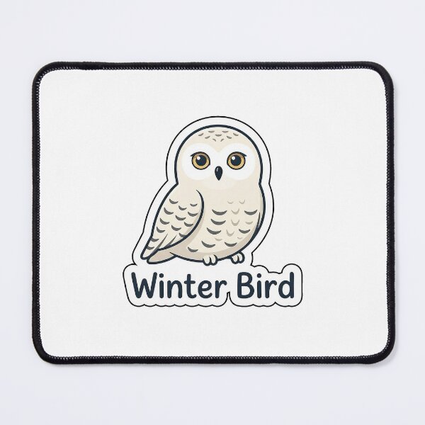 Item preview, Winter Bird Snowy Owl - Cute Animal Typography Sticker designed and sold by SimpleP.