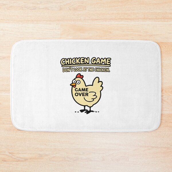 Item preview, Funny Chicken Game Design - Don't Look at the Chicken Humorous Animal Illustration designed and sold by BrattyCatty.