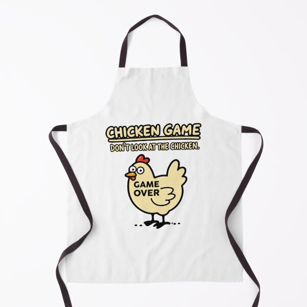Item preview, Funny Chicken Game Design - Don't Look at the Chicken Humorous Animal Illustration designed and sold by BrattyCatty.