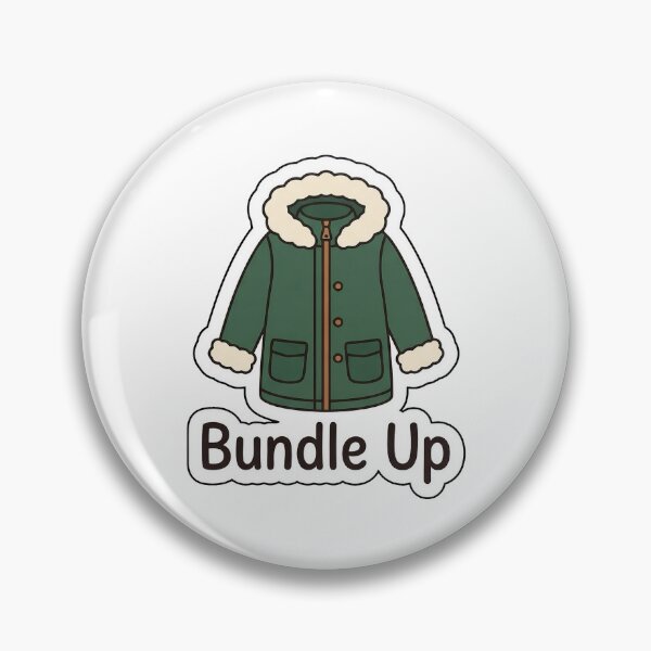 Item preview, Bundle Up Warm Winter Coat - Fashion Typography Sticker designed and sold by SimpleP.