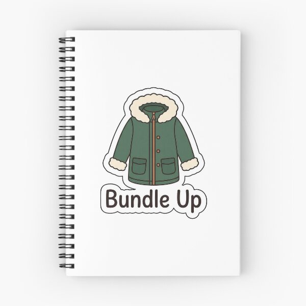 Item preview, Bundle Up Warm Winter Coat - Fashion Typography Sticker designed and sold by SimpleP.