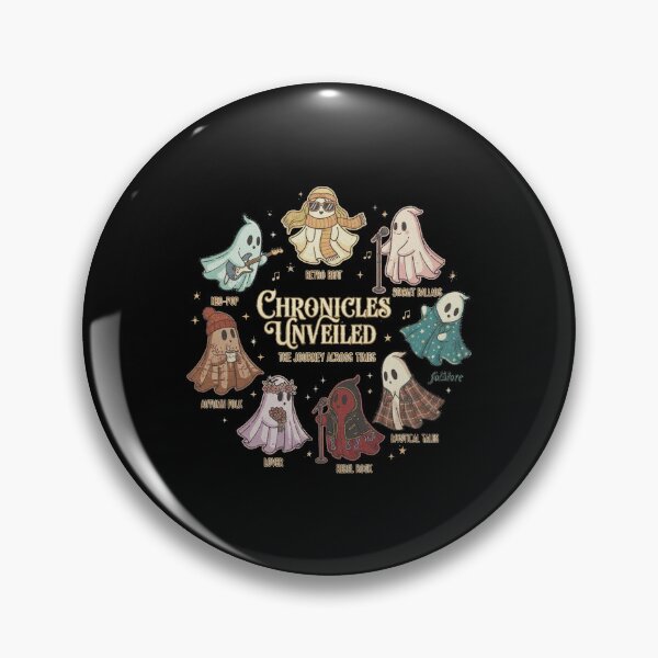 Item preview, Chronicles Unveiled The Journey Across Times Music Eras Cute Ghost designed and sold by Dravienart.