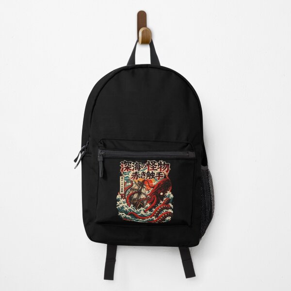 Item preview, Vintage Japanese Ukiyo-e Giant Red Octopus Attacking Ship designed and sold by Vermanartist.