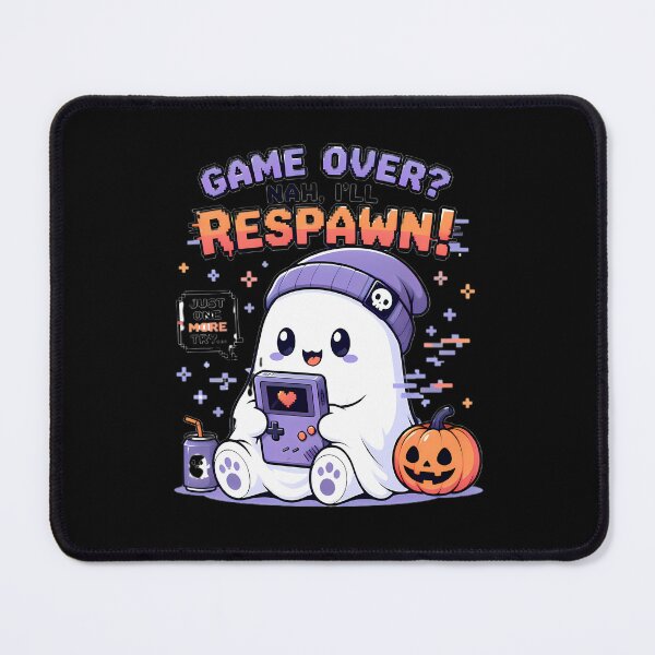 Item preview, Game Over Nah Ill Respawn Cute Gamer Ghost designed and sold by 4Titik.