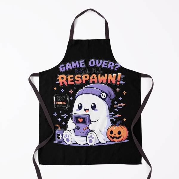 Item preview, Game Over Nah Ill Respawn Cute Gamer Ghost designed and sold by 4Titik.