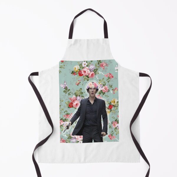 Item preview, Flower Crowned Sherlock Art Illustration with Elegant Floral Design designed and sold by kendicel.