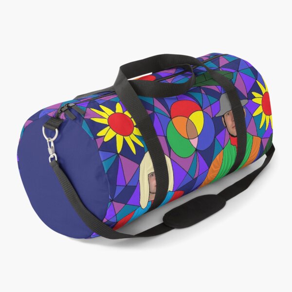 Item preview, The Gardener and His Wife Stained Glass art on Duffle Bag designed and sold by Artanier.