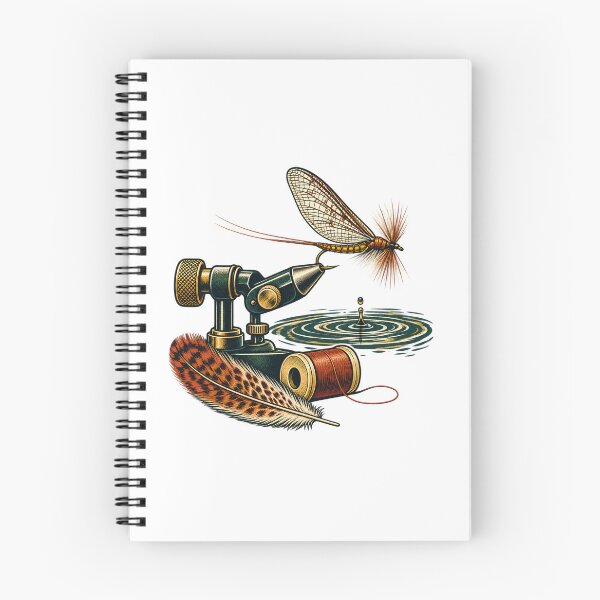 Item preview, Fly Tying Vise and Mayfly Angler Gift designed and sold by UrbanCanvvas.