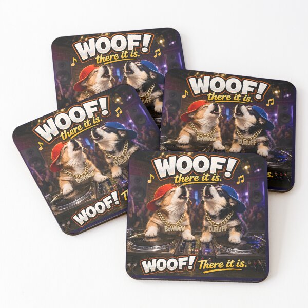 Item preview, WOOF! there it is. BoWWow and DJ RUFF puppy parody designed and sold by RockyMemes.