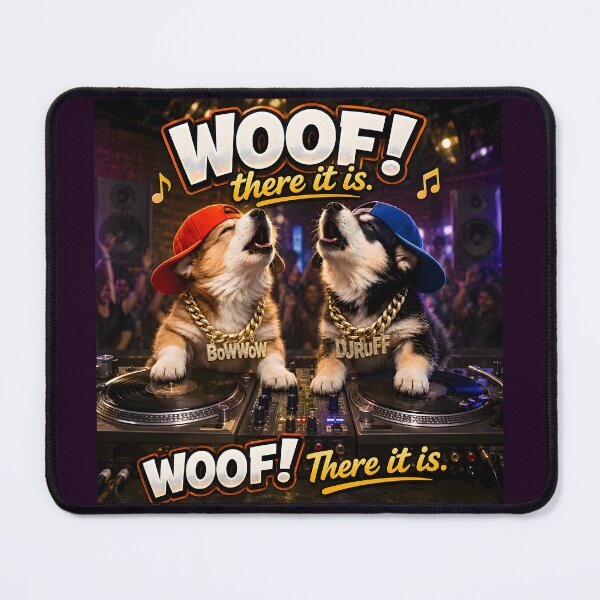 Item preview, WOOF! there it is. BoWWow and DJ RUFF puppy parody designed and sold by RockyMemes.
