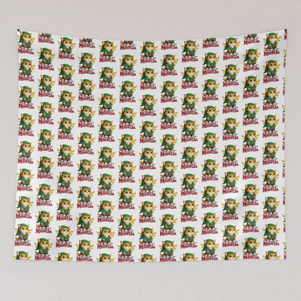 Item preview, The Legend of Meowlda Cute Cat Fantasy Artwork Design designed and sold by BrattyCatty.