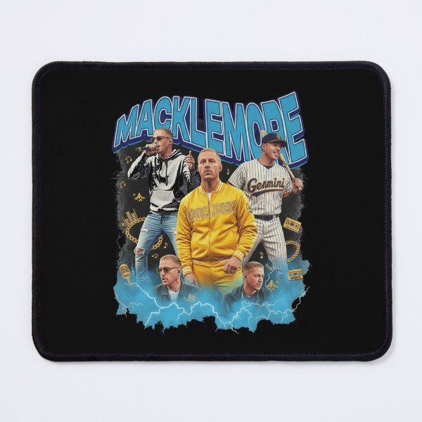 Item preview, Macklemore Vintage 90s Bootleg Rap Tour Golden Tracksuit Collage designed and sold by Dravienart.