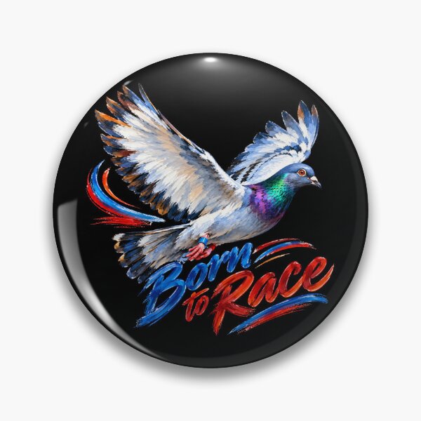 Item preview, Born to Race – Flying Racing Pigeon Brush Art designed and sold by Tadeusz1.
