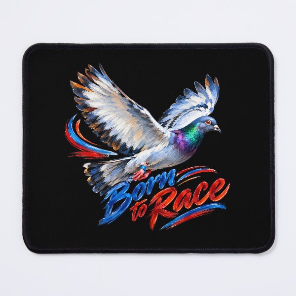 Item preview, Born to Race – Flying Racing Pigeon Brush Art designed and sold by Tadeusz1.