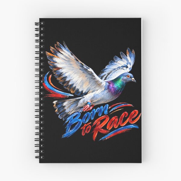 Item preview, Born to Race – Flying Racing Pigeon Brush Art designed and sold by Tadeusz1.