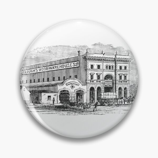 Item preview, Victorian Clough's Wool Warehouses Engraving designed and sold by Antique Science Press.