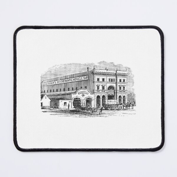 Item preview, Victorian Clough's Wool Warehouses Engraving designed and sold by Antique Science Press.
