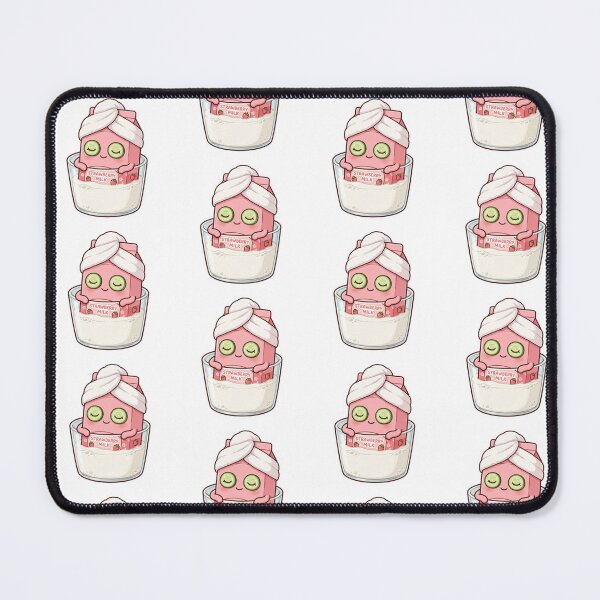 Item preview, Kawaii Strawberry Milk Spa Day – Cute Self Care Berry Sticker designed and sold by Kiralemon.