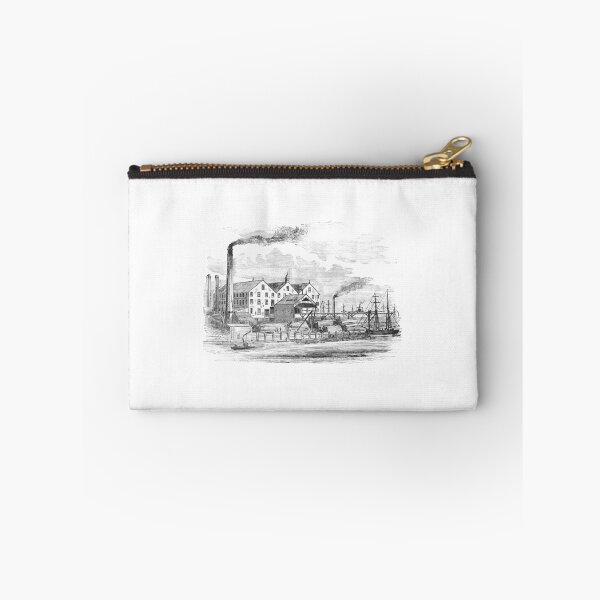 Item preview, Vintage Goodlet & Smiths Waterfront Mill Engraving designed and sold by Antique Science Press.