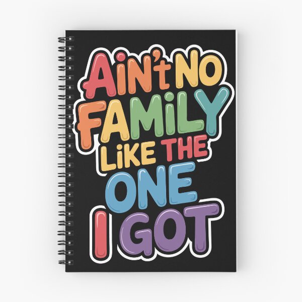 Item preview, Aint No Family Like The One I Got Colorful Typography designed and sold by TRTrendyHouse.