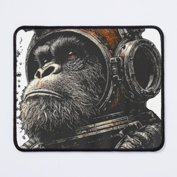Item preview, steampunk monkey underwater designed and sold by PhiloDoh.