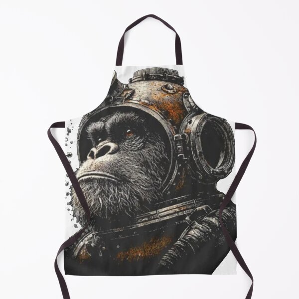 Item preview, steampunk monkey underwater designed and sold by PhiloDoh.