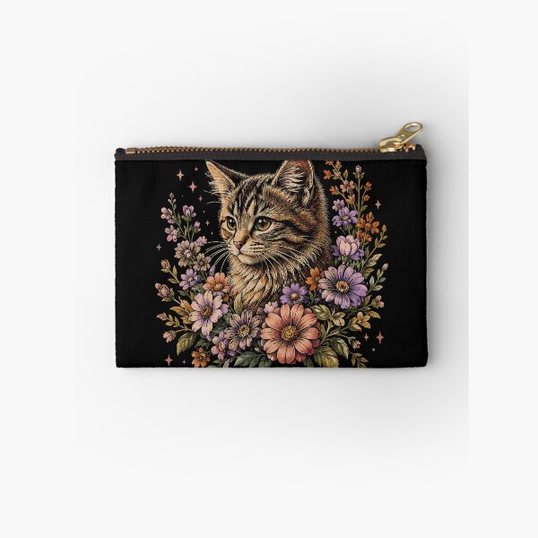 Item preview, Vintage Floral Cat Botanical Garden Lover designed and sold by gordonbwyashop.